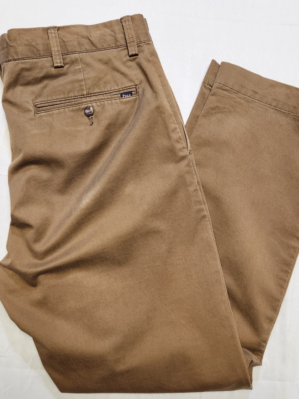 Polo Ralph Lauren Mens 34x30 Classic Straight Fit Chino Pants Brownish Khaki